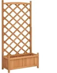 vidaXL Pflanzk&uuml;bel, Braun, Holz, 35x150x75 cm, Gartenzubeh&ouml;r, Hochbeete