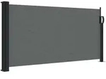 vidaXL Seitenmarkise, Anthrazit, Textil, 100x500 cm, Sonnen- & Sichtschutz, Markisen