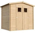 Timbela Holz, Beige, Holz, 236x224x226 cm, Aufbewahrung & Schutzh&uuml;llen,