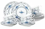Seltmann Weiden Teeservice, Wei&szlig;, Blau, Keramik, 18-teilig, Rund, 2x2x2 cm, Essen &