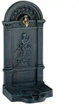 Relaxdays Standbrunnen, Mehrfarbig, Metall, Vintage, 39x83x33 cm, Gartenzubeh&ouml;r,