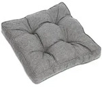 Beautissu Loungekissen, Hellgrau, Textil, 60x10x60 cm, Outdoor-Kissen,