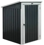 Home Deluxe M&uuml;lltonnenbox, Anthrazit, Metall, 101x134x104 cm, Aufbewahrung &
