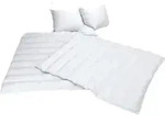 Jekatex Betten-Set, Wei&szlig;, Textil, F&uuml;llung: Polyester, Faserb&auml;llchen, 135x200 cm,