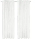 HOMEBasics Fertigvorhang Softy, Wei&szlig;, Textil, Uni, 140x160 cm, f&uuml;r Stange und