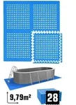 eyepower Poolmatten, Blau, Kunststoff, Quadratisch, 62x62 cm, Freizeit, Pools...