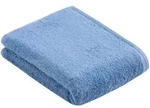 Vossen Duschtuch Vegan Life, Blau, Textil, Uni, 67x140 cm, ISO 9001, Fkt, Made...