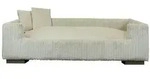 Hundesofa, Beige, Textil, rechteckig, 57x26x90 cm, Bezug abnehmbar, weich gepolstert,