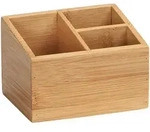 Wenko Organizer Terra, Braun, Holz, Bambus, massiv, 12x9x9 cm, Ordnen &...