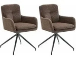 CLP Esszimmerstuhl, Braun, Metall, 58x85x63 cm, Esszimmer, St&uuml;hle, Esszimmerst&uuml;hle,