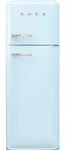 Smeg K&uuml;hl-Gefrier-Kombination 50'S Style, Pastellblau, Metall, 1 Schublade(n),3