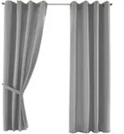 Gardinenbox Vorhang, Grau, Textil, 140x245 cm, Oeko-Tex&reg; Standard 100,