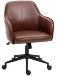 Vinsetto B&uuml;rostuhl, Braun, Kunststoff, 62x91x58.5 cm, Arbeitszimmer, B&uuml;rost&uuml;hle,