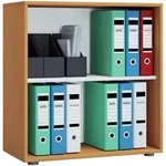 P & B Aktenregal, Buche, Kunststoff, 1 F&auml;cher, 70x74x37 cm, Arbeitszimmer,