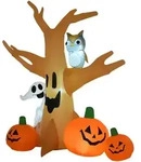 Homcom Halloween, Mehrfarbig, Kunststoff, 100x240x190 cm, Dekoration, Herbstdeko &