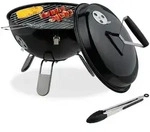 Relaxdays Kugelgrill, Mehrfarbig, Metall, Textil, Rund, 42 cm, Grills &
