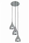 N&auml;ve H&auml;ngeleuchte, Chrom, Metall, 120 cm, RoHS, Lampen & Leuchten,