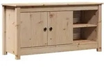 vidaXL Tv-Schrank, Braun, Holz, Kiefer, 1 F&auml;cher, Rechteckig, 103x52x36.5 cm,