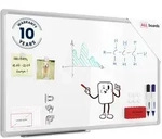 ALLboards Whiteboard, Wei&szlig;, Metall, 80x50x1.6 cm, Dekoration, Magnettafeln &