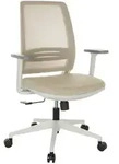 Mid.you Drehstuhl, Beige, Kunststoff, Drehkreuz, 68x98.5-108.5x56 cm, Sitzfl&auml;che