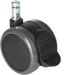 Mid.you Drehstuhlrolle, Schwarz, Metall, Kunststoff, 5-teilig, 5x7x6.5 cm,