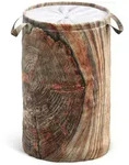 Sanilo W&auml;schekorb, Beige, Textil, Grafikmuster, Rund, 37x55x55 cm, Ordnen &