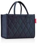 Reisenthel Einkaufstasche Daily shopper XS rhombus midnight gold, Dunkelblau, Textil,