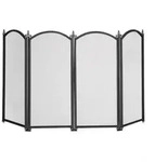 Relaxdays Funkenschutzgitter, Schwarz, Metall, 97.5x54x1.5 cm, Freizeit,