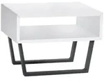 Hasena Nachtschrank, Anthrazit, Wei&szlig;, Metall, Buche, massiv, 50x36x41 cm,