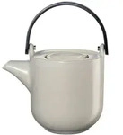 ASA Teekanne Coppa Tofu, Hellgrau, Keramik, 0,6 L, Filtereinsatz, Ausgie&szlig;er, Kaffee