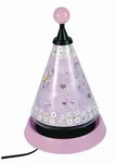 Kindertischleuchte Carousel Margeriten, Mehrfarbig, Rosa, Kunststoff, G, 35 cm,