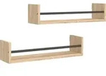 vidaXL Wandregale, Braun, Holzwerkstoff, 60x14x16 cm, Wohnzimmer, Regale, Wandregale
