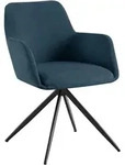 CLP Esszimmerstuhl, Blau, Metall, 56x81x62 cm, Esszimmer, St&uuml;hle,...