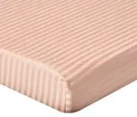 Homescapes Spannbettlaken, Beige, Textil, Gestreift, Rechteckig, 140x200 cm,