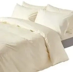 Homescapes Bettw&auml;sche, Creme, Textil, Rechteckig, 230x220 cm, Oeko-Tex&reg;,