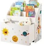 Kinderregal, Wei&szlig;, Holzwerkstoff, 3 F&auml;cher, 1 Schublade(n) Schubladen, 62.5x70x29.5