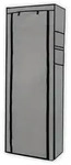 Intirilife Schuhschrank, Grau, Textil, 28x170x58 cm, Schlafzimmer, Kleiderschr&auml;nke,