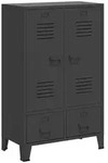 vidaXL Kleiderschrank, Anthrazit, Metall, 35x107x67 cm, Wohnzimmer, Kommoden &
