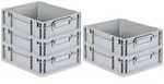Proregal Eurobox, Grau, Kunststoff, Rechteckig, 30x12x40 cm, Ordnen & Aufbewahren,
