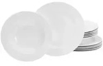 Creatable Tafelservice Fleur Royal, Creme, Keramik, 12-teilig, Essen & Trinken,