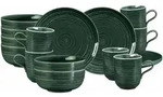 Seltmann Weiden Fr&uuml;hst&uuml;cks-Set, Gr&uuml;n, Keramik, 18-teilig, Rund, 2x2x2 cm, Essen &
