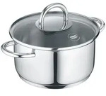 Berndes Kochtopf b.mini, Grau Hochglanz, Metall, 1,2 L, 15.5x10.5x17 cm,