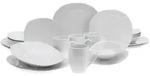 Creatable Kombiservice Square Weiss, Wei&szlig;, Keramik, 20-teilig, 300 ml, Essen &