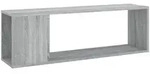 vidaXL Lowboard, Silbereichen, Holz, Strukturbuche, Rechteckig, 100x32x24 cm,