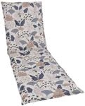 Liegenauflage, Blau, Beige, Textil, Floral, F&uuml;llung: Schaumstoff, Vlies, 60x6x190