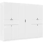 Rauch M&ouml;bel Dreht&uuml;renschrank, Wei&szlig;, Holzwerkstoff, 5 F&auml;cher, 2 Schublade(n)