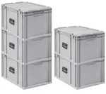 Proregal Eurobox, Grau, Kunststoff, Rechteckig, 40x33.5x60 cm, Ordnen & Aufbewahren,