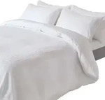Homescapes Bettw&auml;sche, Wei&szlig;, Textil, Gestreift, Rechteckig, 260x220 cm,...