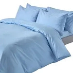 Homescapes Bettw&auml;sche, Blau, Textil, Rechteckig, 260x220 cm, Oeko-Tex&reg;,