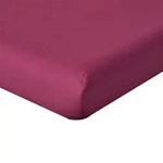 Homescapes Perkal-Spannbettlaken,, Beere, Textil, Uni, Rechteckig, 90x190 cm,